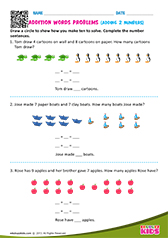 Addition word problems