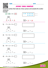 Adding three numbers