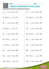 Correct Recognize Place Values