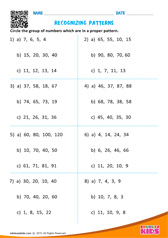 Recognizing Patterns