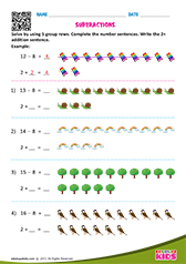 Subtraction Using Take From 10 With Pictures