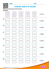 Counting money in dollars