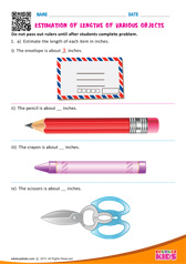 Estimation of lengths of various objects